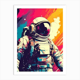 Astronaut In Space 2 Art Print