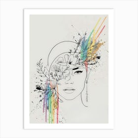 Rainbow Woman 1 Art Print