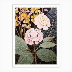 Flower Illustration Lantana 4 Art Print