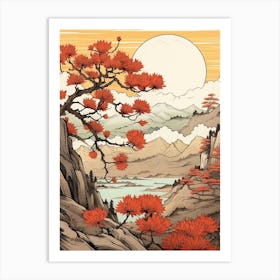 Akikusa Autumn Dandelion 1 Japanese Botanical Illustration Art Print
