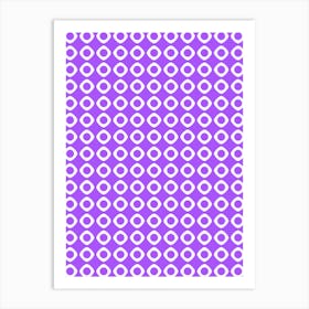 Purple Pattern Abstract Art Print