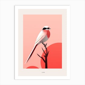 Minimalist Lark 3 Bird Poster Art Print