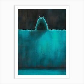 Cat In The Dark Art Print