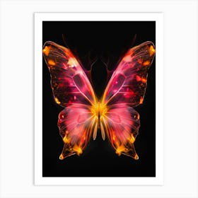 Fire Butterfly Art Print