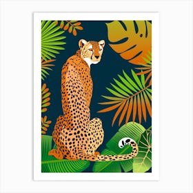 Cheetah In The Jungle Art Print