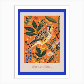 Spring Birds Poster American Kestrel 4 Art Print