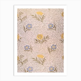 Powdered Wallpaper Print, William Morris Art Print
