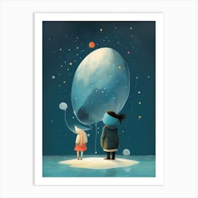 kids Illustration Emotional Conection Art Print