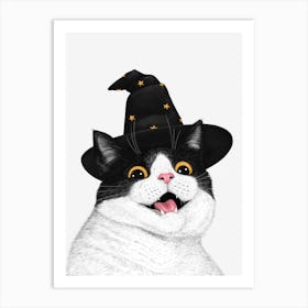 Halloween Cat Art Print