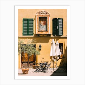 Yellow Cafe In Italy Art Print