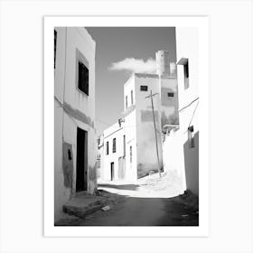 Tangier, Morocco, Photography In Black And White 1 Art Print