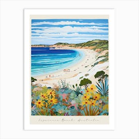Poster Of Esperance Beach, Australia, Matisse And Rousseau Style 4 Art Print