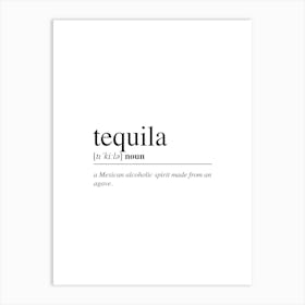 Tequila Cocktail Word Poster