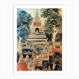 Thai Temple Art Print