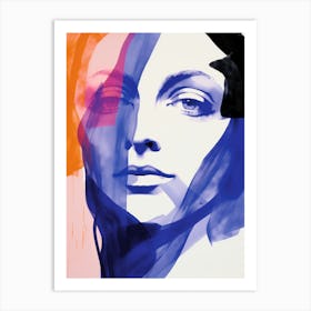 Woman'S Face 41 Art Print