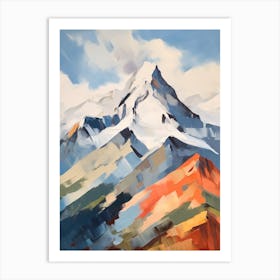 Mount Olympus Greece 9 Mountain Painting Art Print