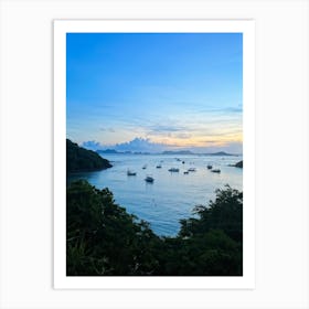 Ocean Cape Holiday Siam Beautiful Shore Point Paradise Turquoise Peaceful Sunset Grass M (29) Art Print