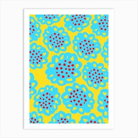 Bubbly Abstract Flower Art Print