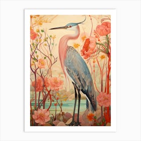 Great Blue Heron 3 Detailed Bird Painting Art Print