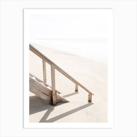 Buried Beach Stairs Art Print