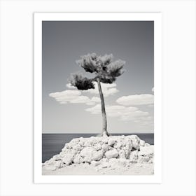 Ibiza, Spain, Black And White Photography 4 Art Print