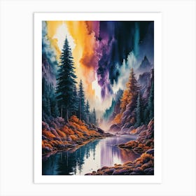 'Waterfall' 1 Art Print