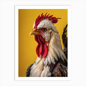 Rooster Portrait Art Print