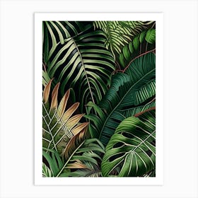 Jungle Foliage 1 Botanical Art Print