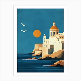 A Minimalist Poster Of Malta Art Print