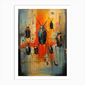 Beetle Abstract Geometric Abstract 2 Art Print