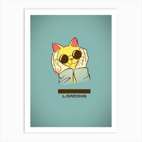 Loading Cat Art Print