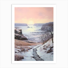 Dreamy Winter Painting Pembrokeshire Coast National Park United States 2 Art Print