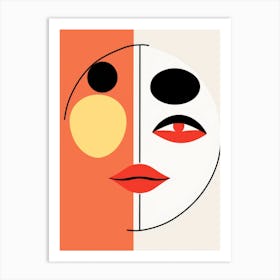 Woman'S Face 11 Art Print