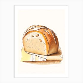 Cottage Loaf Bakery Product Quentin Blake Illustration Art Print