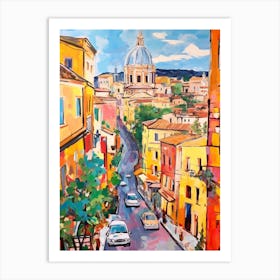 Rome Italy 3 Fauvist Painting Art Print