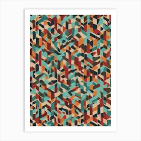 Abstract Geometric Pattern 9 Art Print