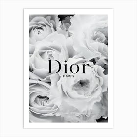 Luxury Fashion Peonies Flower Hypebeast Dior France Art Print
