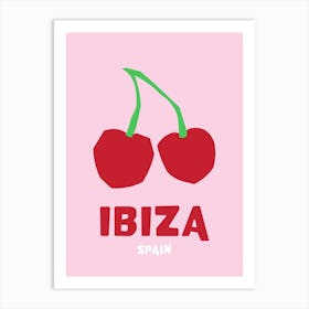 Ibiza Pink Print Art Print