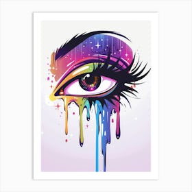 Rainbow Eye 2 Art Print