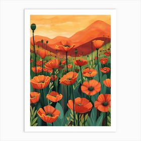 Poppies 55 Art Print