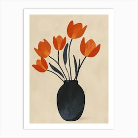 Tulips In A Vase 8 Art Print