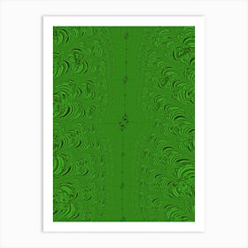 Green Fractal Art Print