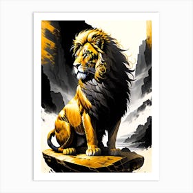 Lion art 1 Art Print