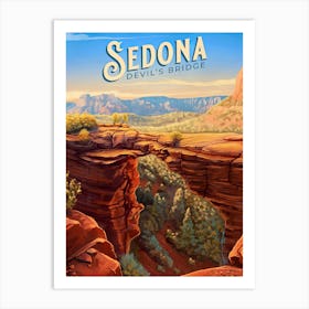 Sedona Devil'S Bridge Art Print