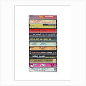 Quentin Tarantino Soundtracks - Cassette Print Music Poster Art Print