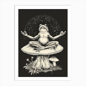 Zen Frog Art Print