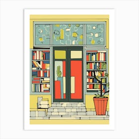 Lyon The Book Nook Pastel Colours 3 Art Print