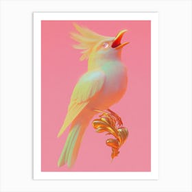 Bird Perched On A Branch Art Print