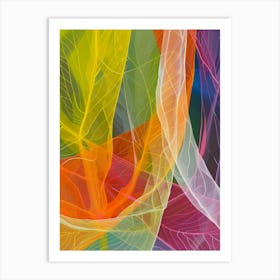 Abstract Leaves Art Print