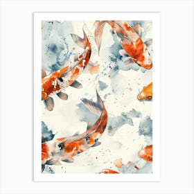 Watercolor Koi 12 Art Print